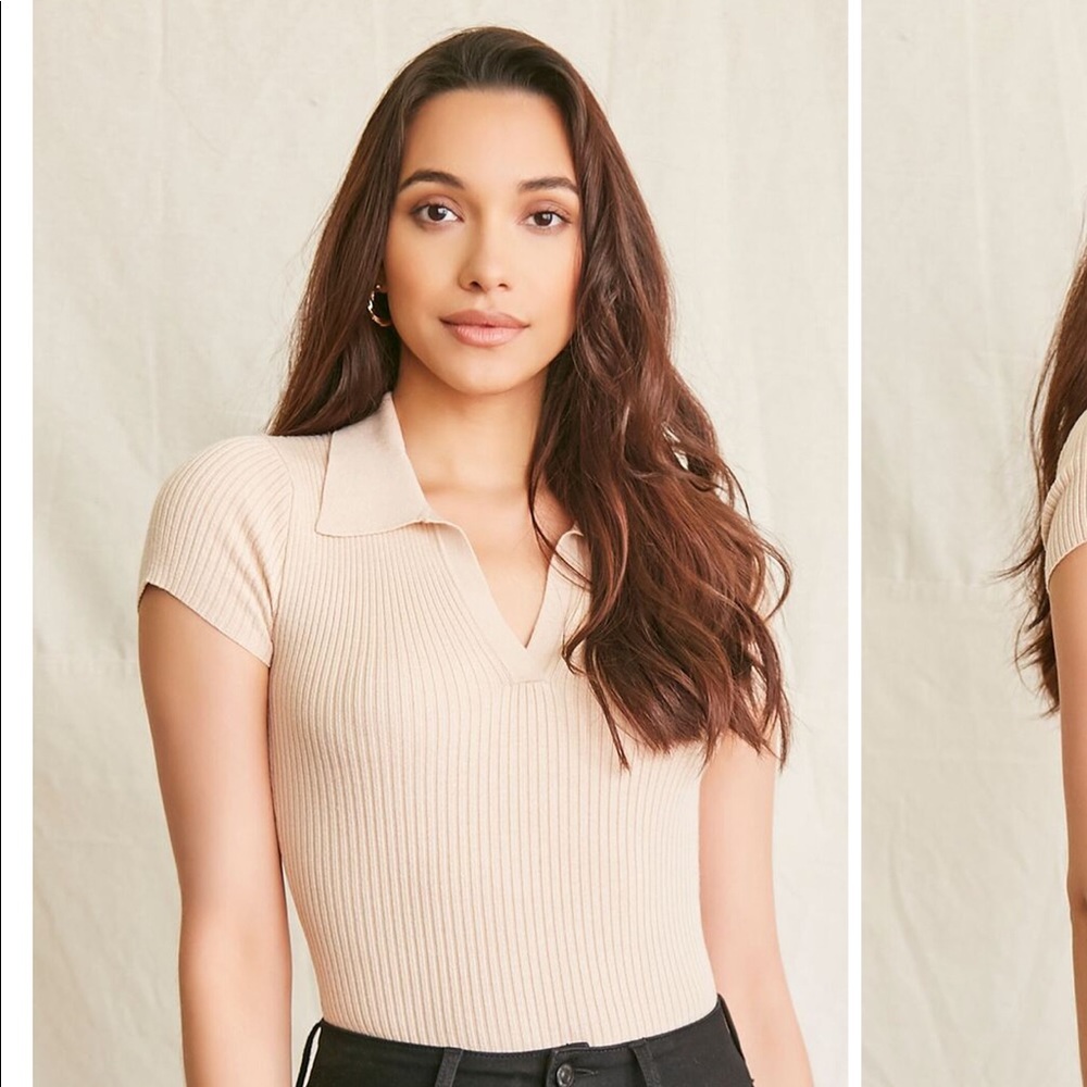 Forever 21 Ribbed Sweater-Knit Bodysuit